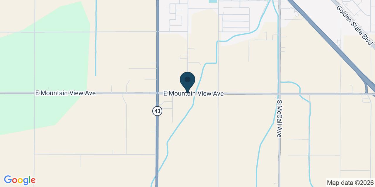 Map showing Fresno County, CA