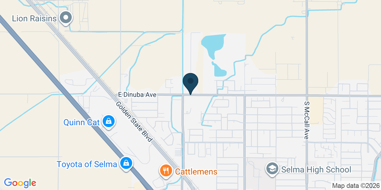 Map showing Fresno County, CA