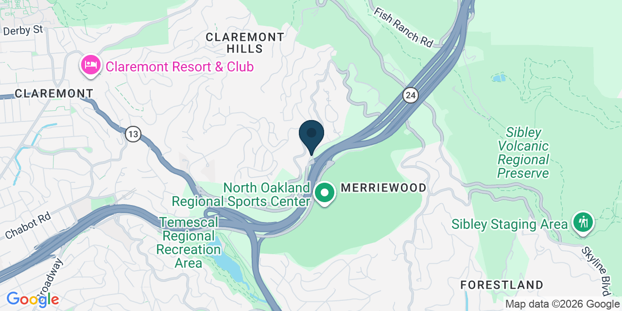 Map showing Oakland, Alameda County, CA