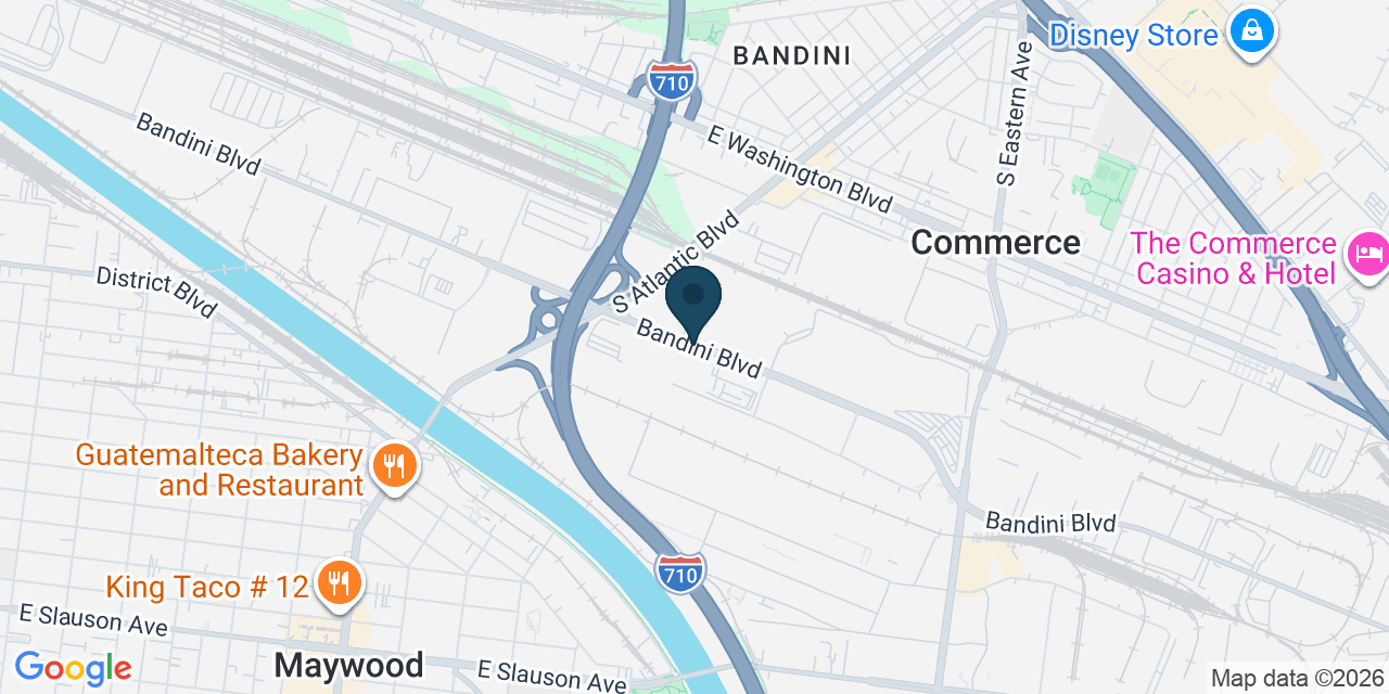 Map showing Los Angeles County, CA