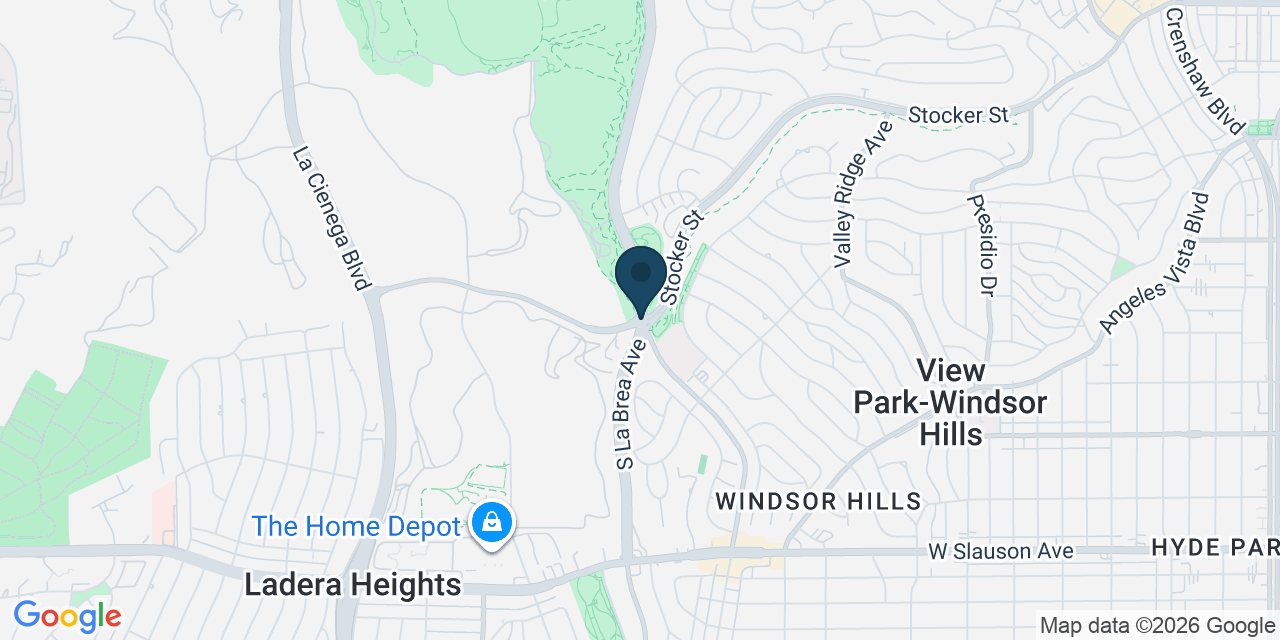 Map showing Ladera Heights, Los Angeles County, CA