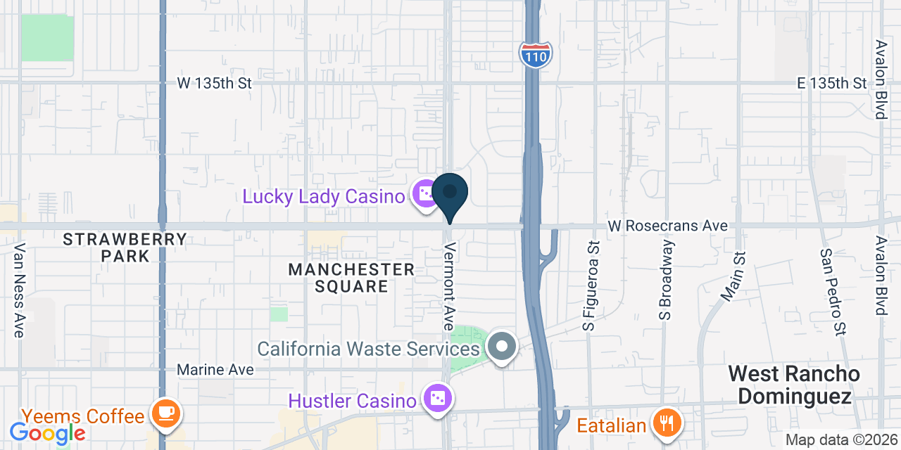 Map showing Los Angeles, Los Angeles County, CA
