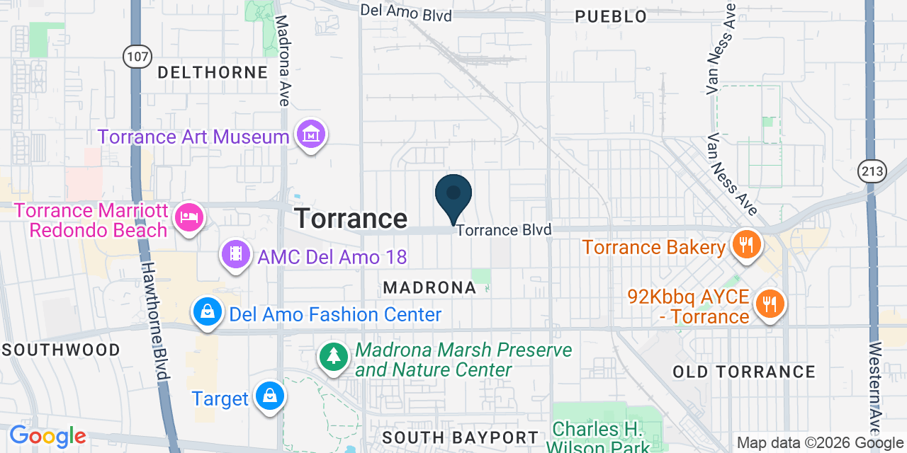 Map showing Los Angeles County, CA