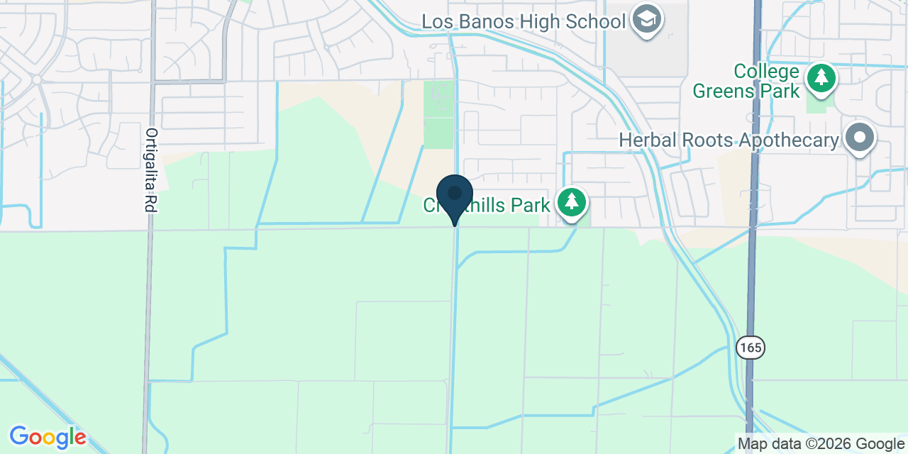 Map showing Merced County, CA