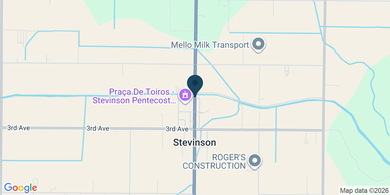 Map showing Stevinson, Merced County, CA