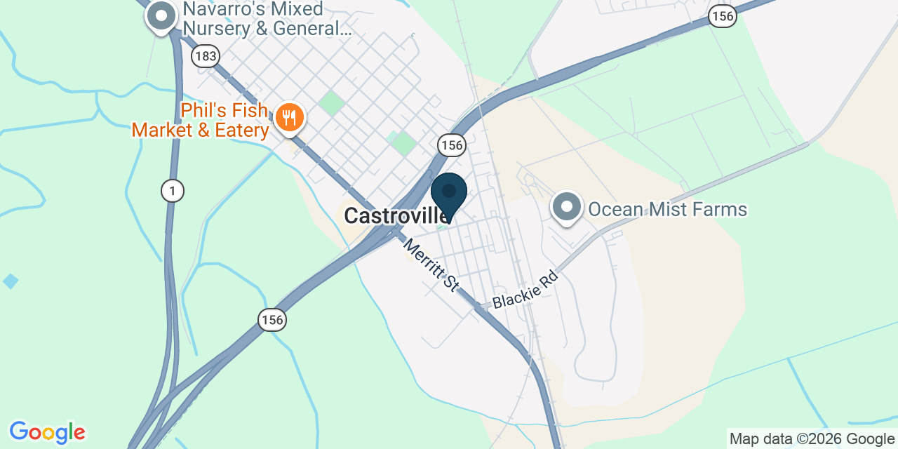 Map showing Castroville, Monterey County, CA