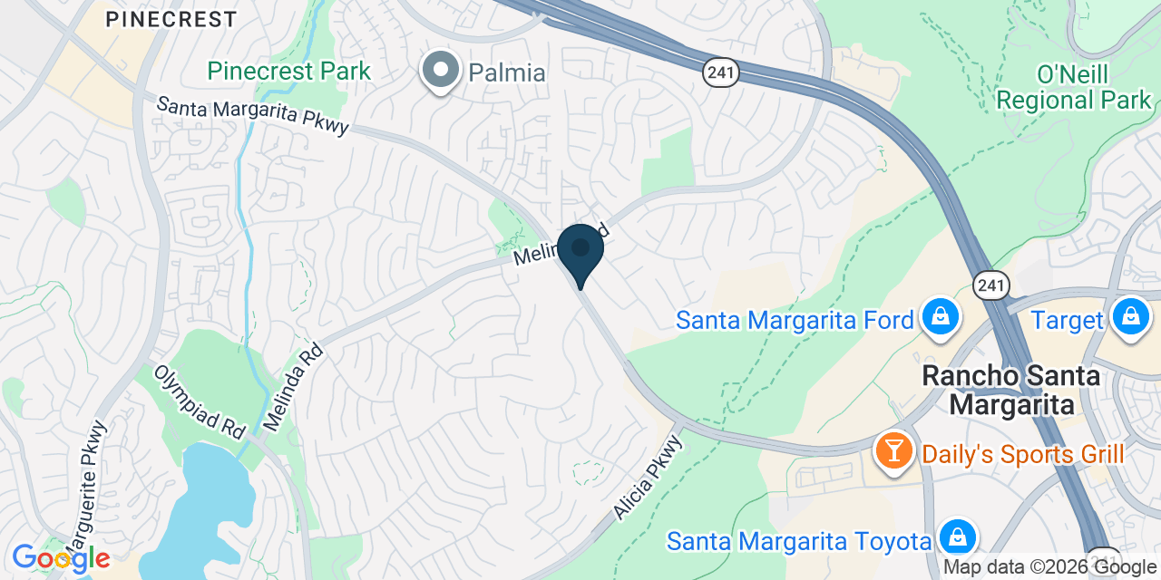 Map showing Orange County, CA