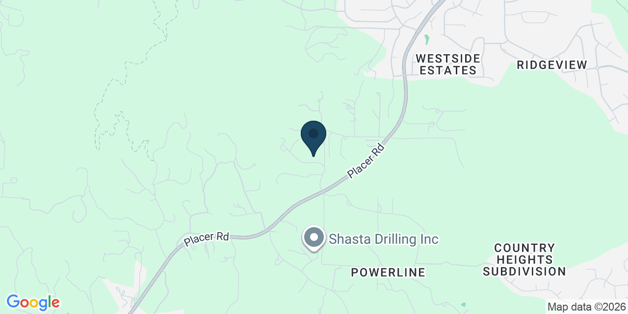 Map showing Redding, Shasta County, CA