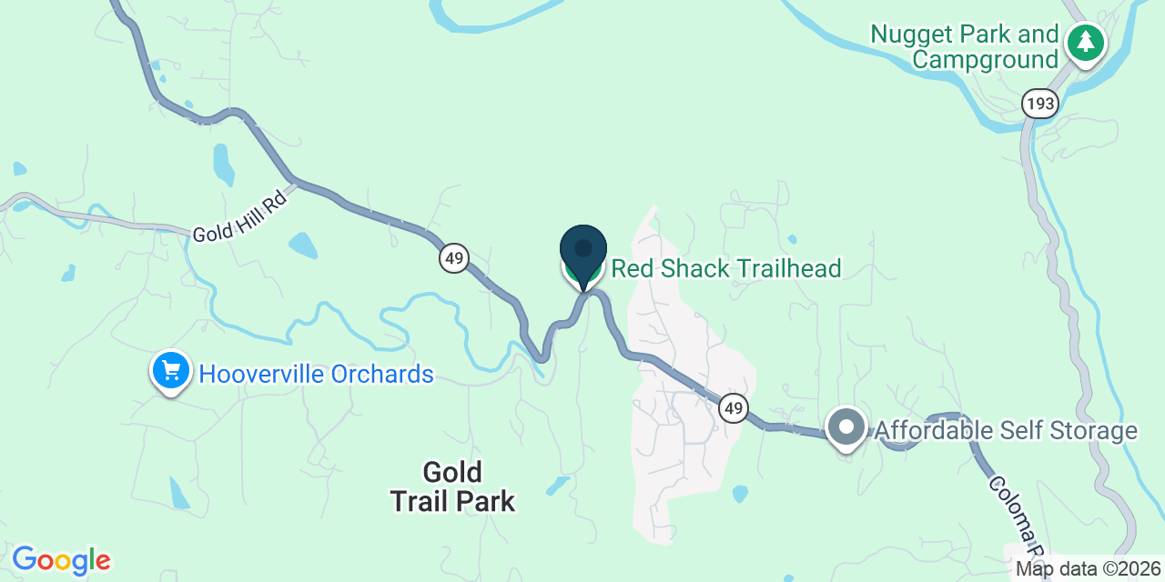 Map showing Placerville, El Dorado County, CA