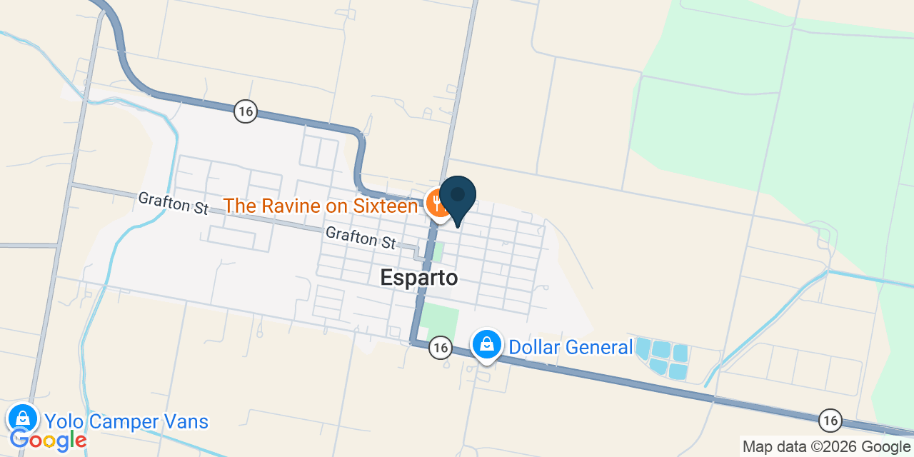 Map showing Esparto, Yolo County, CA