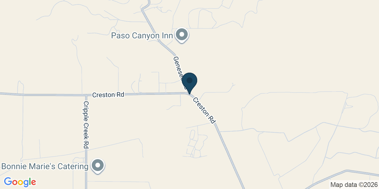 Map showing San Luis Obispo County, CA