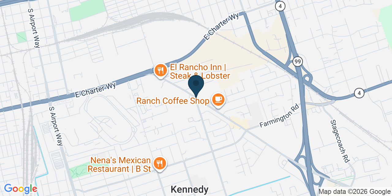 Map showing San Joaquin County, CA