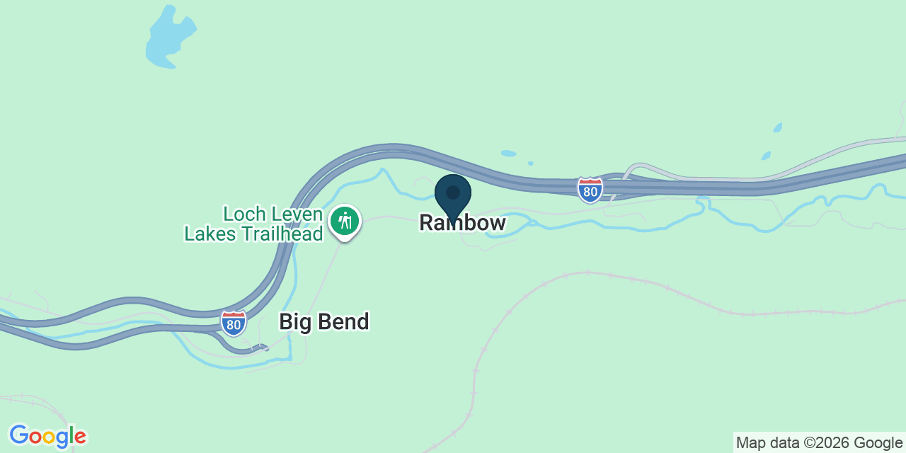 Map showing Soda Springs, Placer County, CA