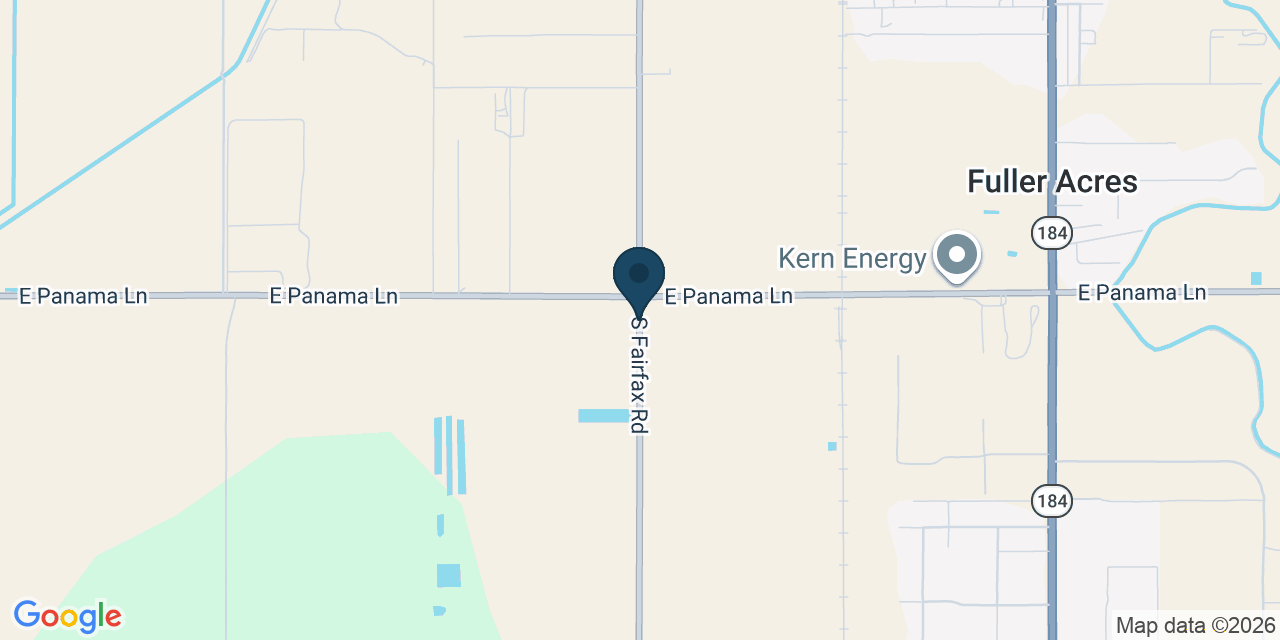 Map showing Bakersfield, Kern County, CA