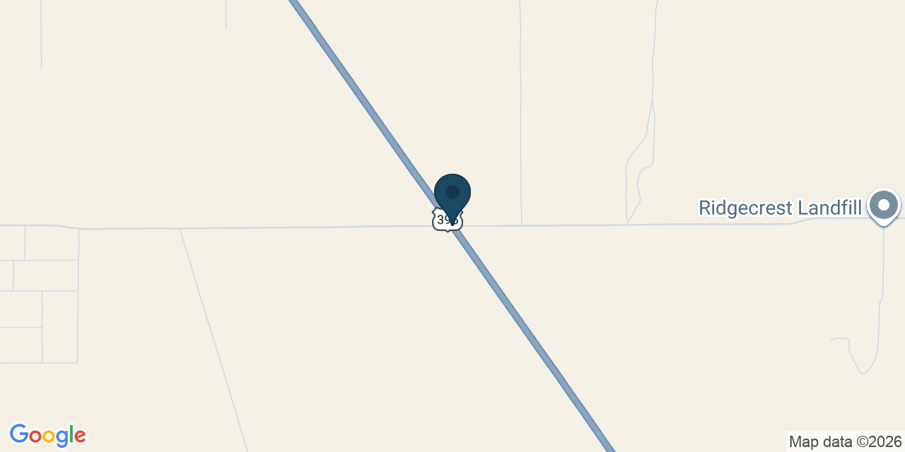 Map showing Kern County, CA
