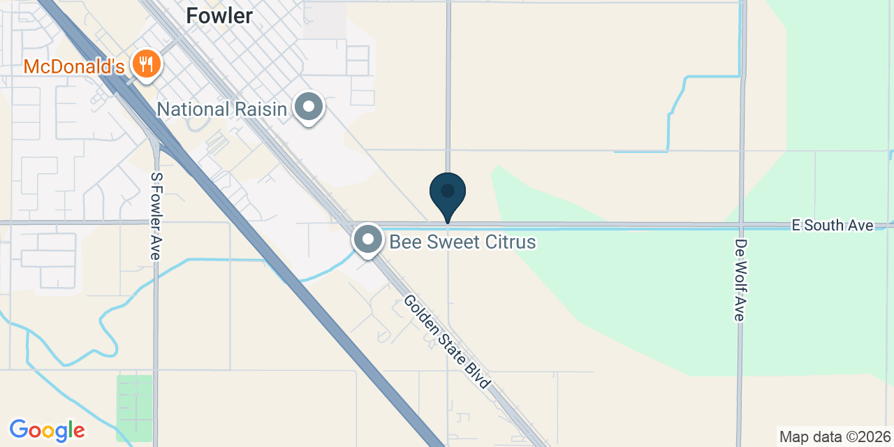 Map showing Fresno County, CA