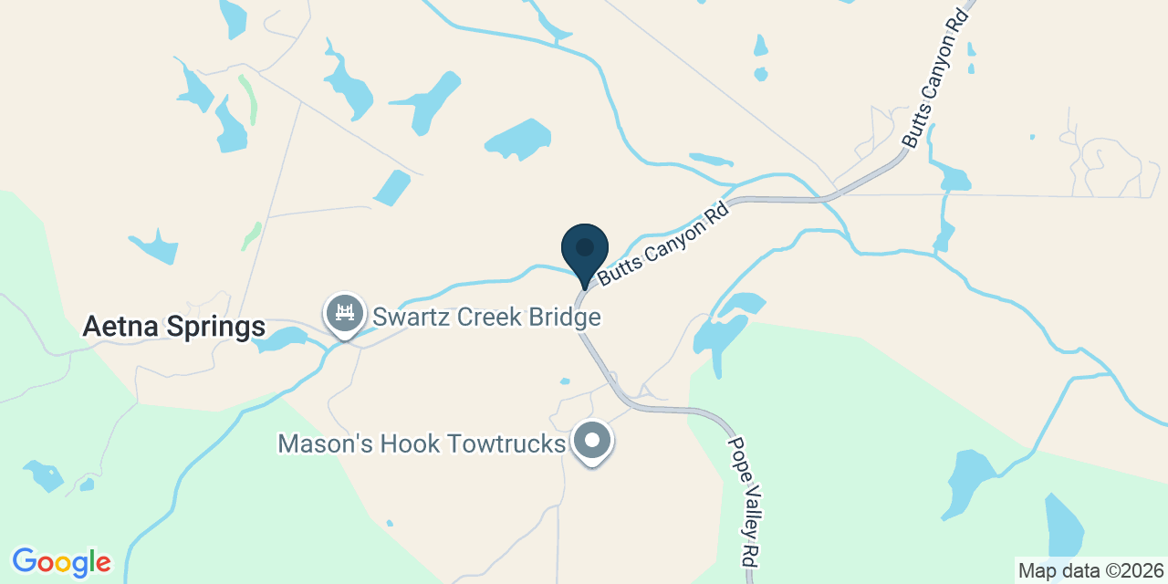 Map showing Napa County, CA