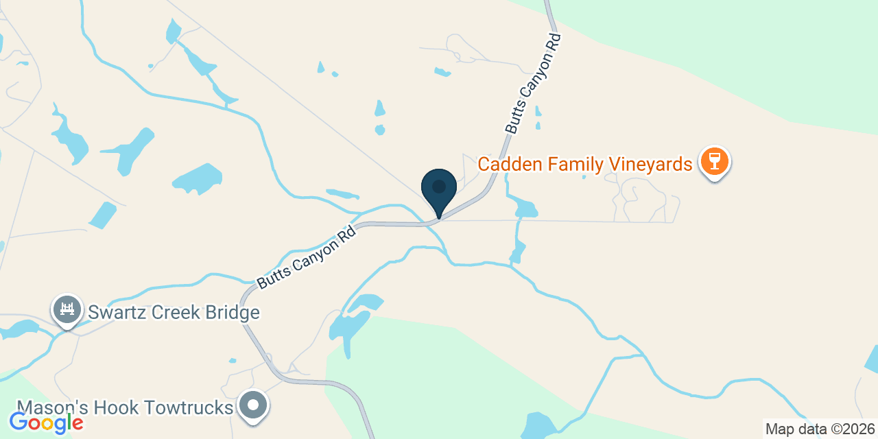 Map showing Napa County, CA