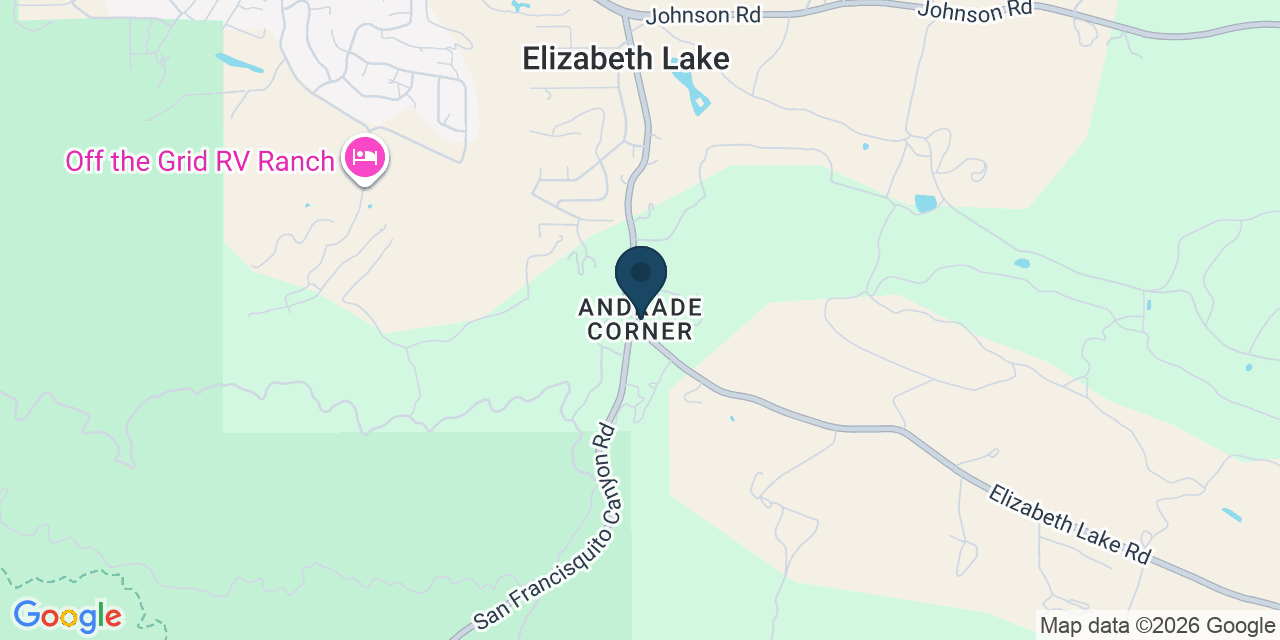 Map showing Elizabeth Lake, Los Angeles County, CA