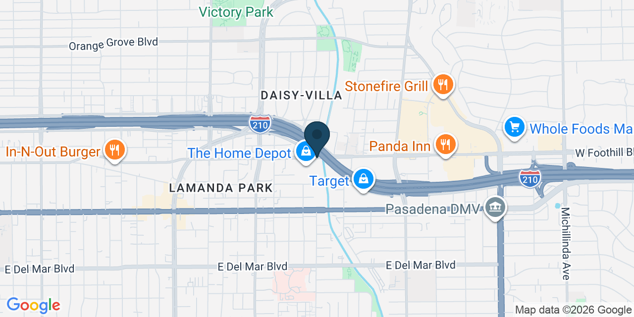 Map showing Los Angeles County, CA