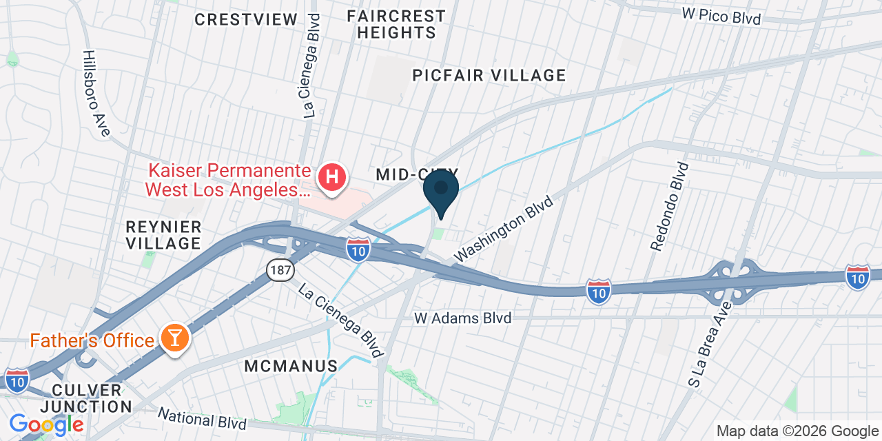 Map showing Los Angeles, Los Angeles County, CA