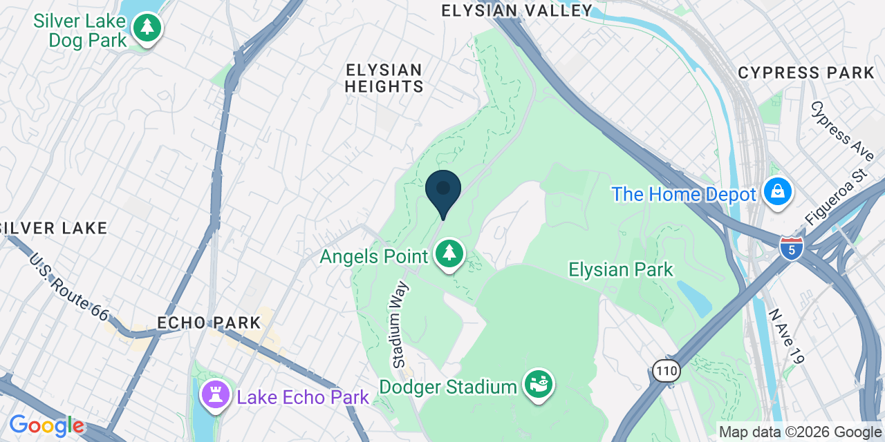 Map showing Los Angeles, Los Angeles County, CA
