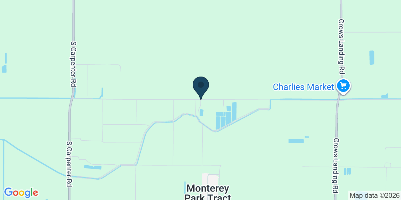 Map showing Stanislaus County, CA