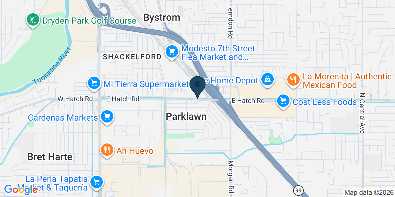Map showing Shackelford, Stanislaus County, CA