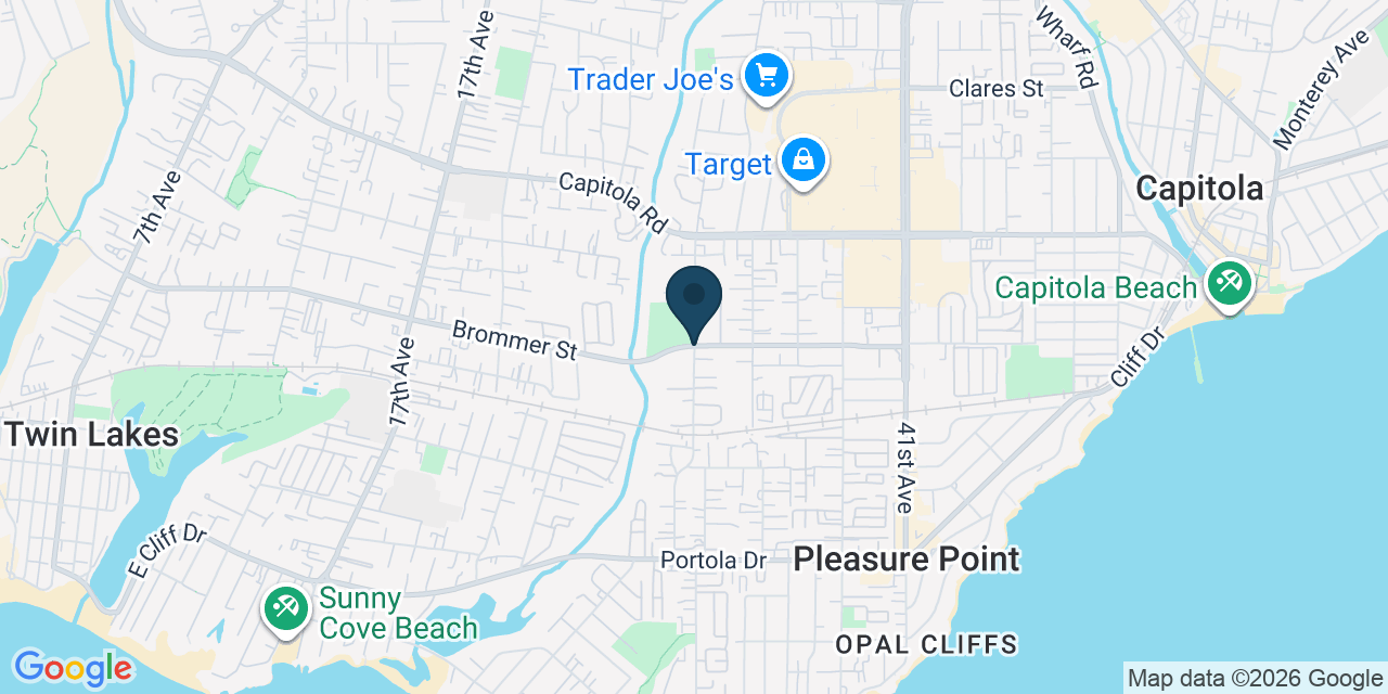 Map showing Live Oak, Santa Cruz County, CA