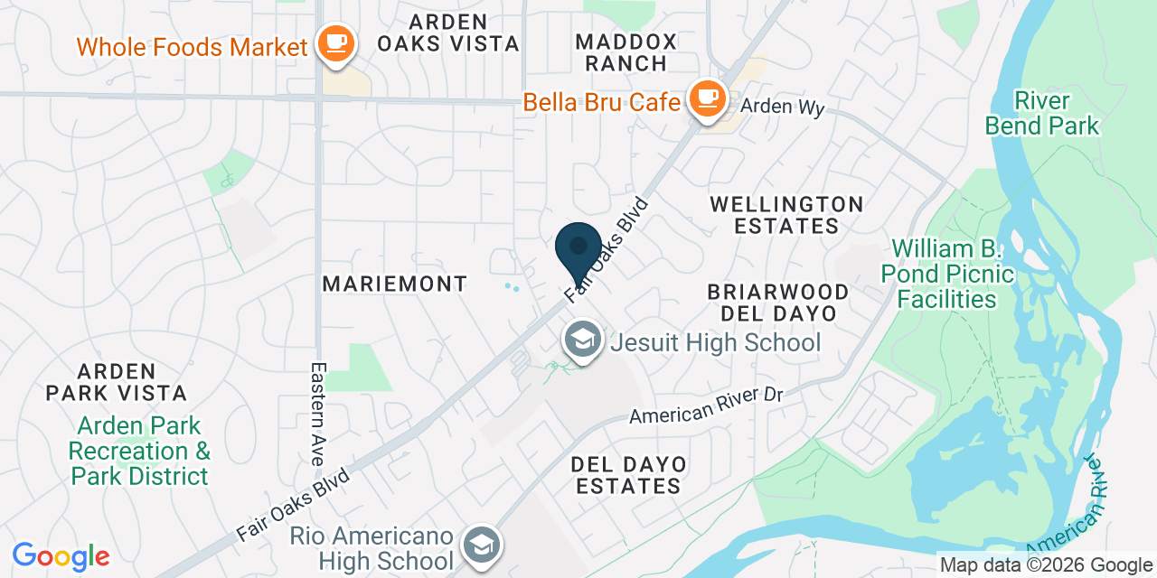 Map showing Carmichael, Sacramento County, CA