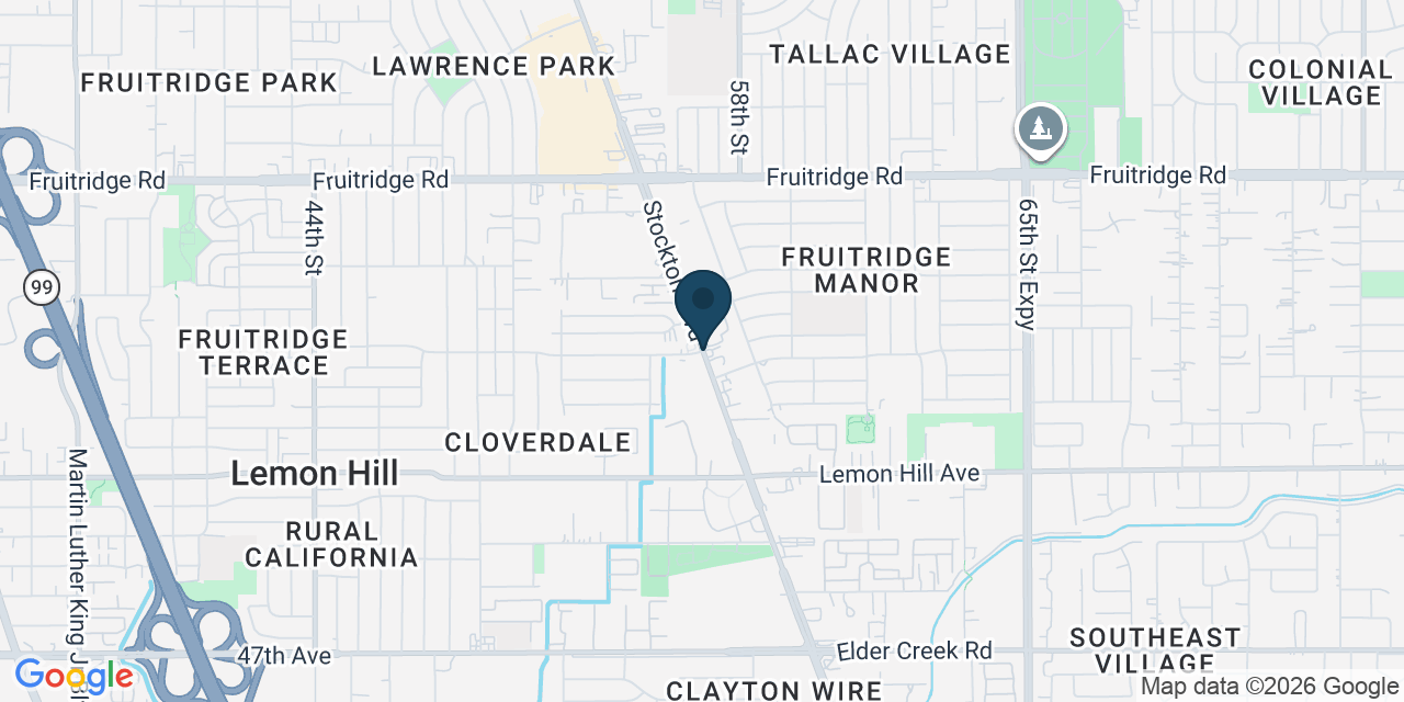 Map showing Lemon Hill, Sacramento County, CA