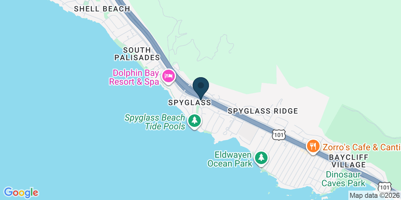 Map showing San Luis Obispo County, CA