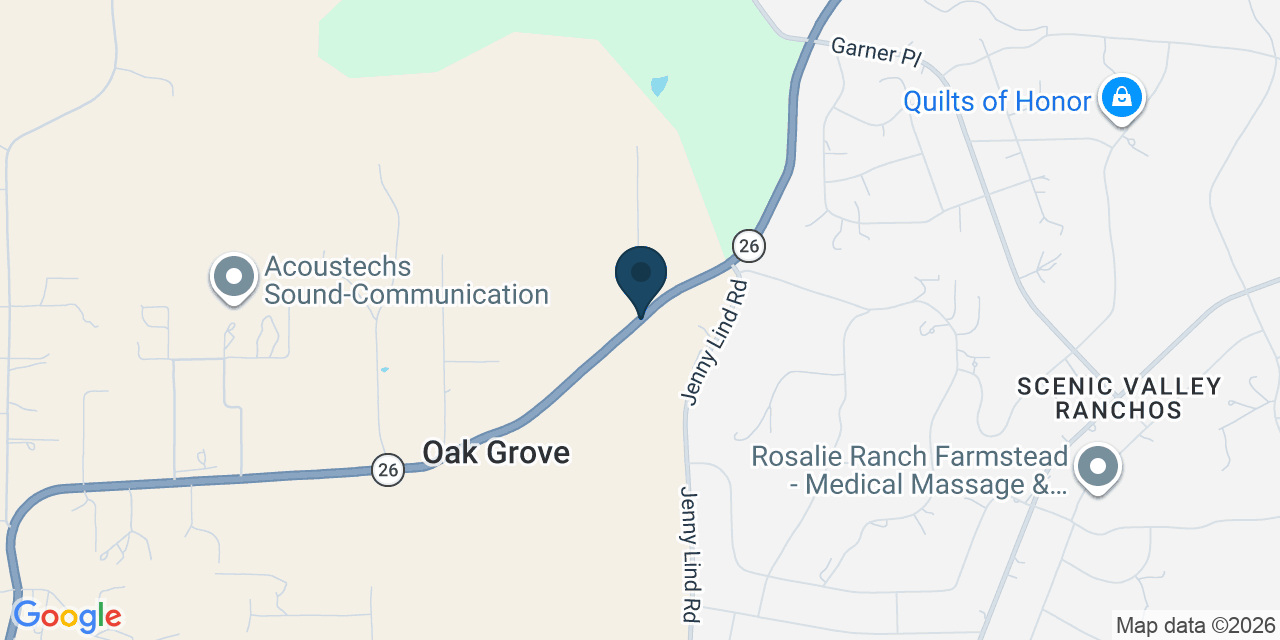 Map showing Calaveras County, CA