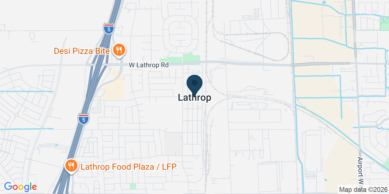 Map showing Lathrop, San Joaquin County, CA