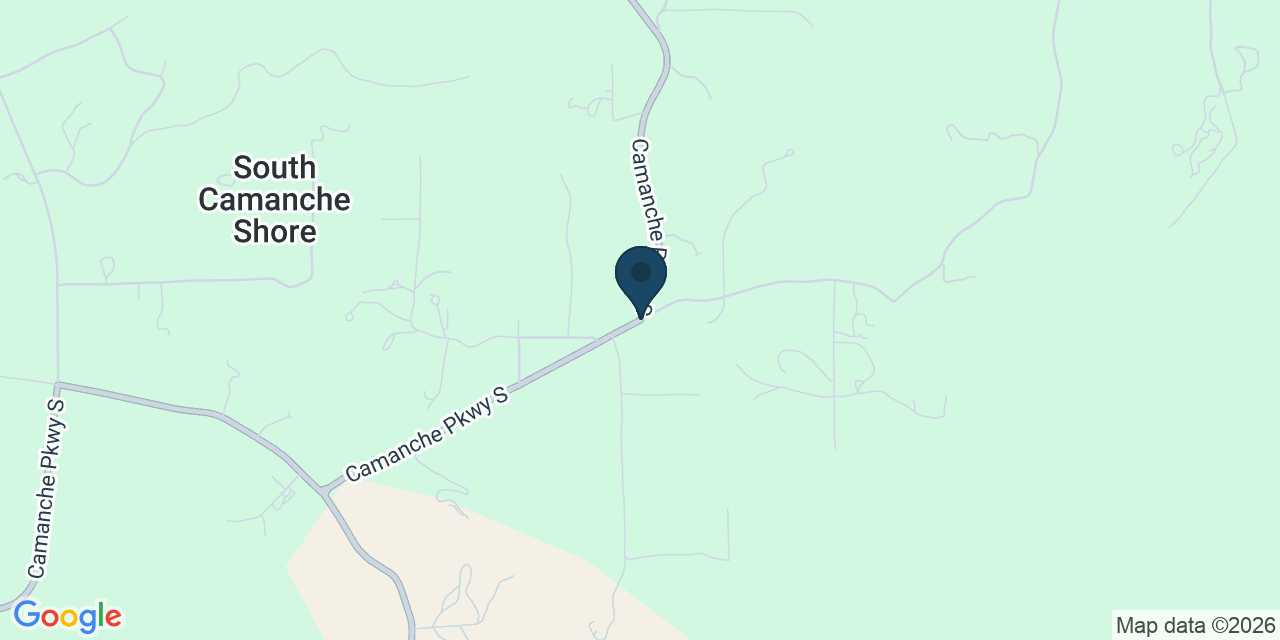 Map showing Calaveras County, CA