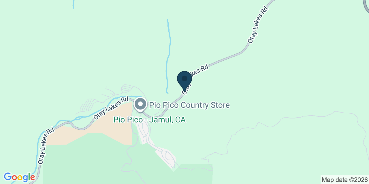 Map showing Jamul, San Diego County, CA