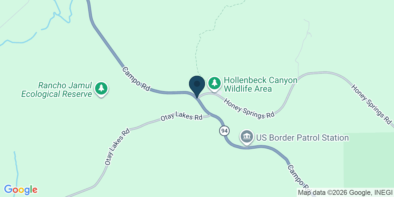 Map showing San Diego County, CA