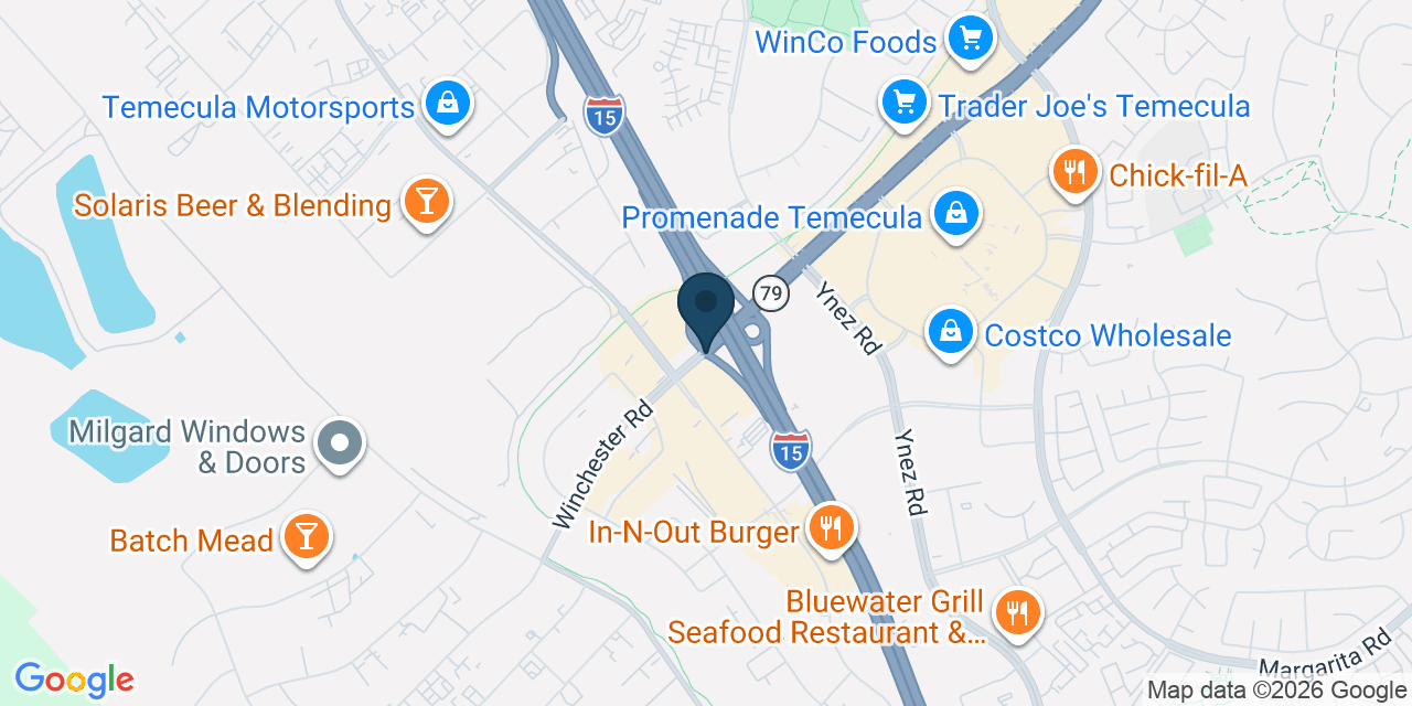 Map showing Temecula, Riverside County, CA