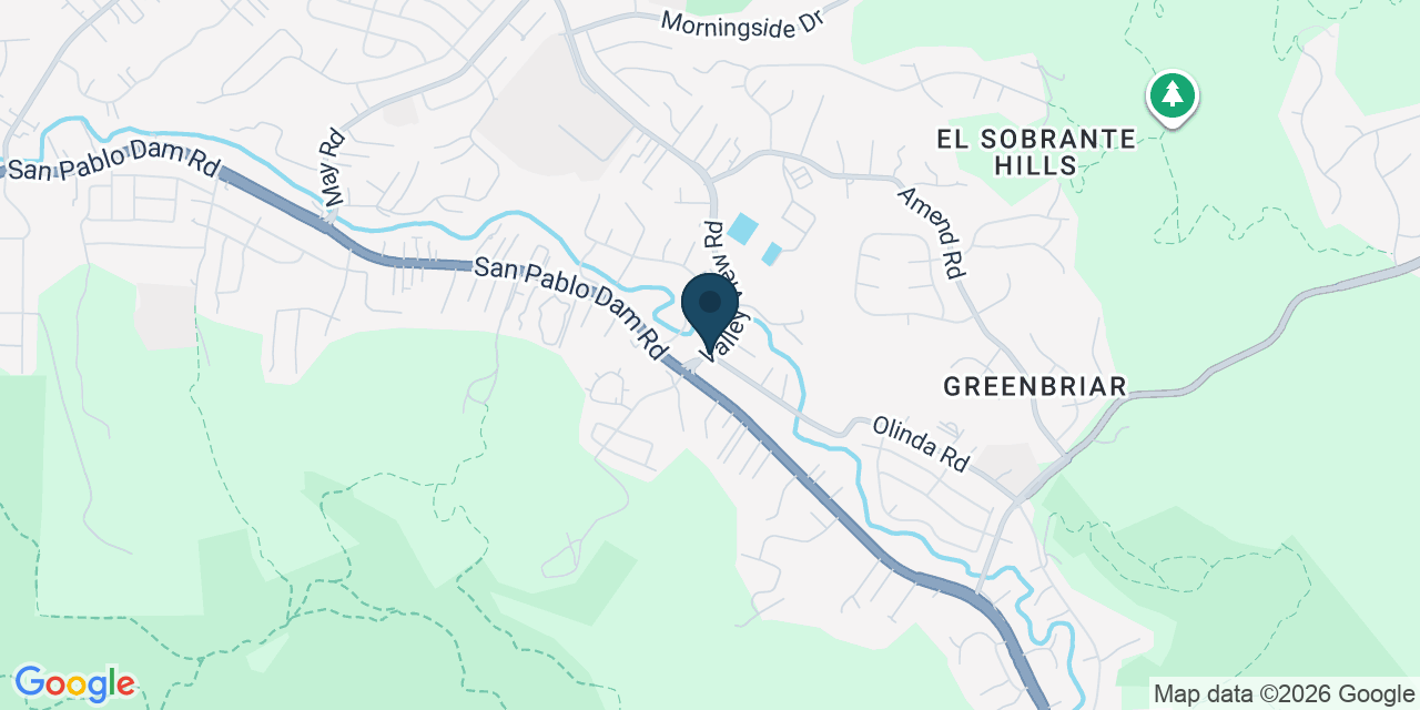 Map showing El Sobrante, Contra Costa County, CA