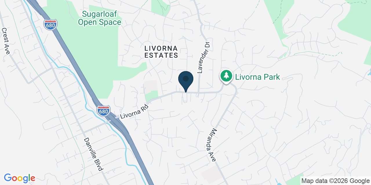 Map showing Contra Costa County, CA