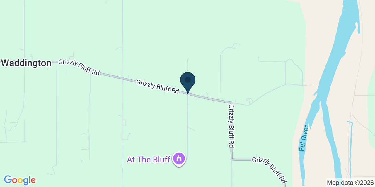 Map showing Humboldt County, CA