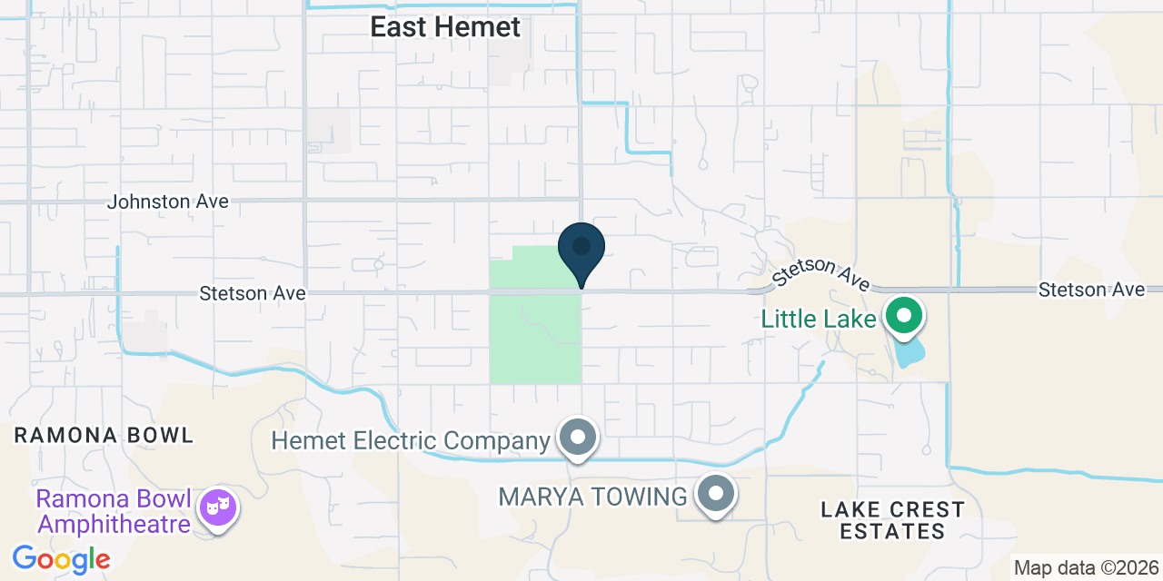 Map showing Riverside County, CA