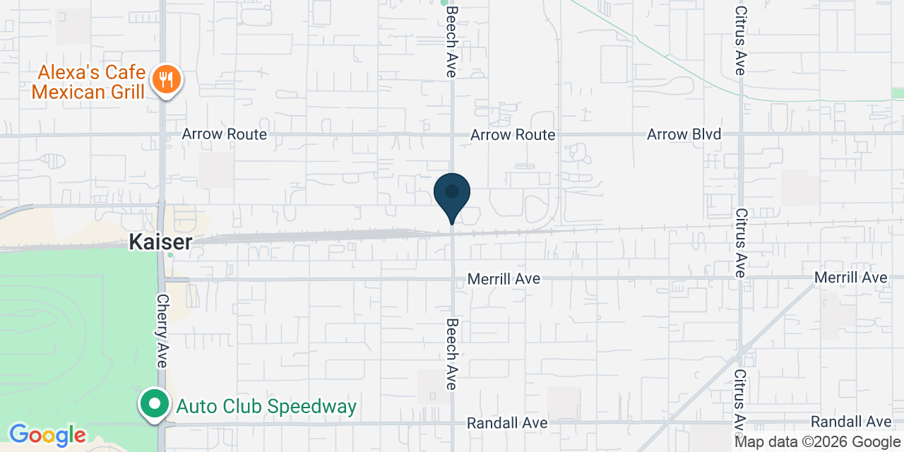 Map showing San Bernardino County, CA