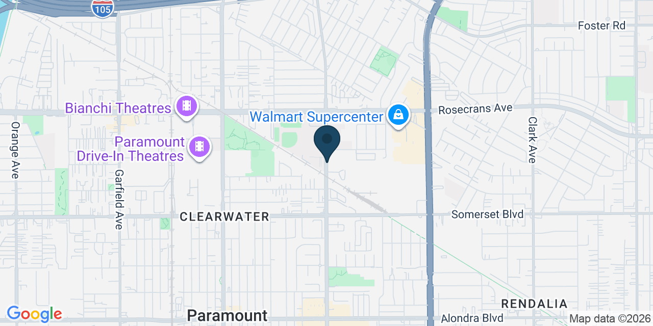Map showing Los Angeles County, CA