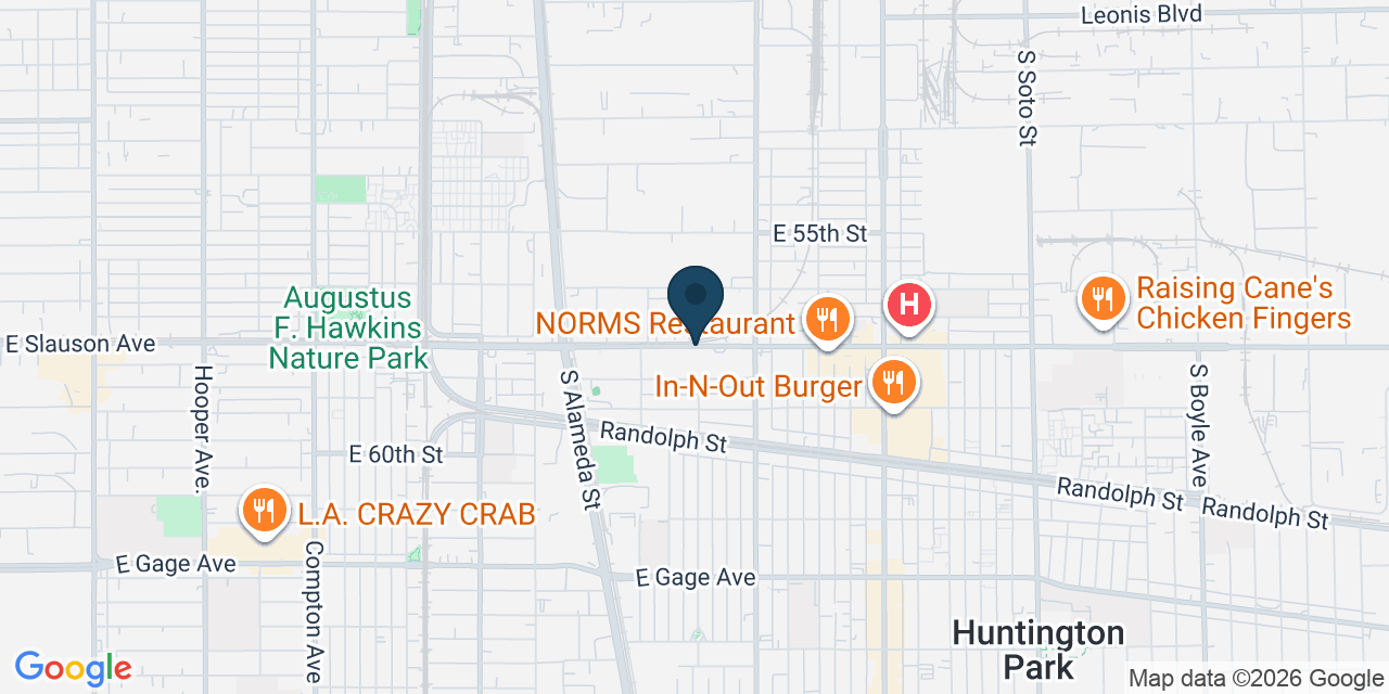Map showing Los Angeles County, CA