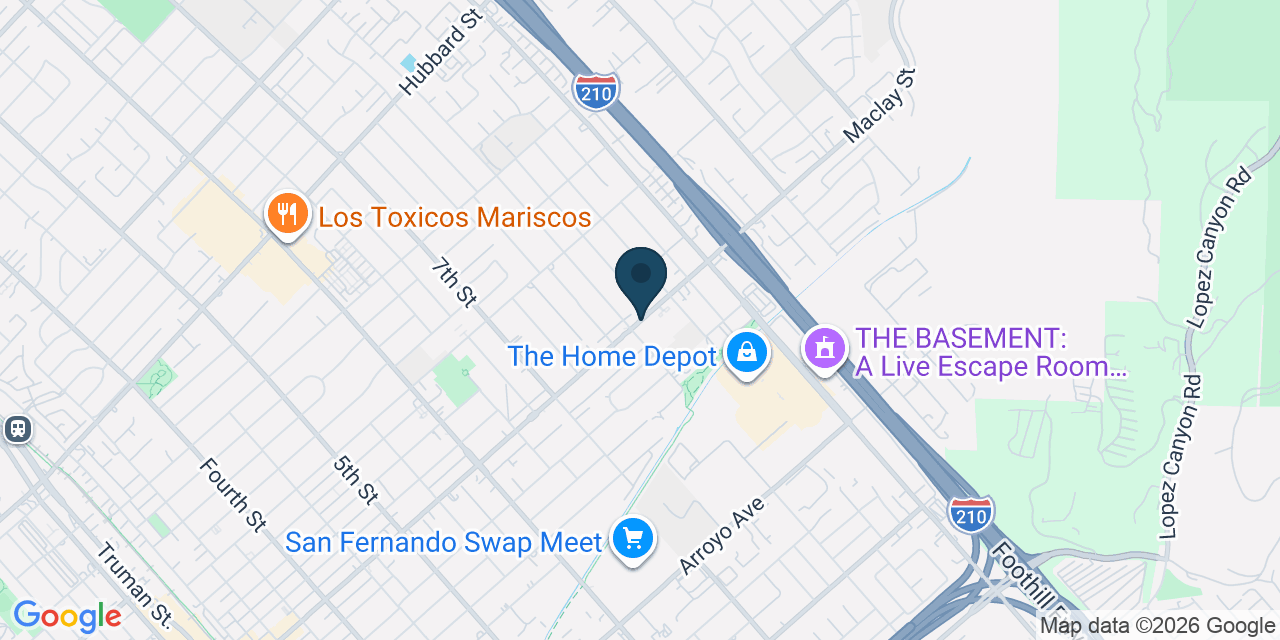 Map showing Los Angeles, Los Angeles County, CA