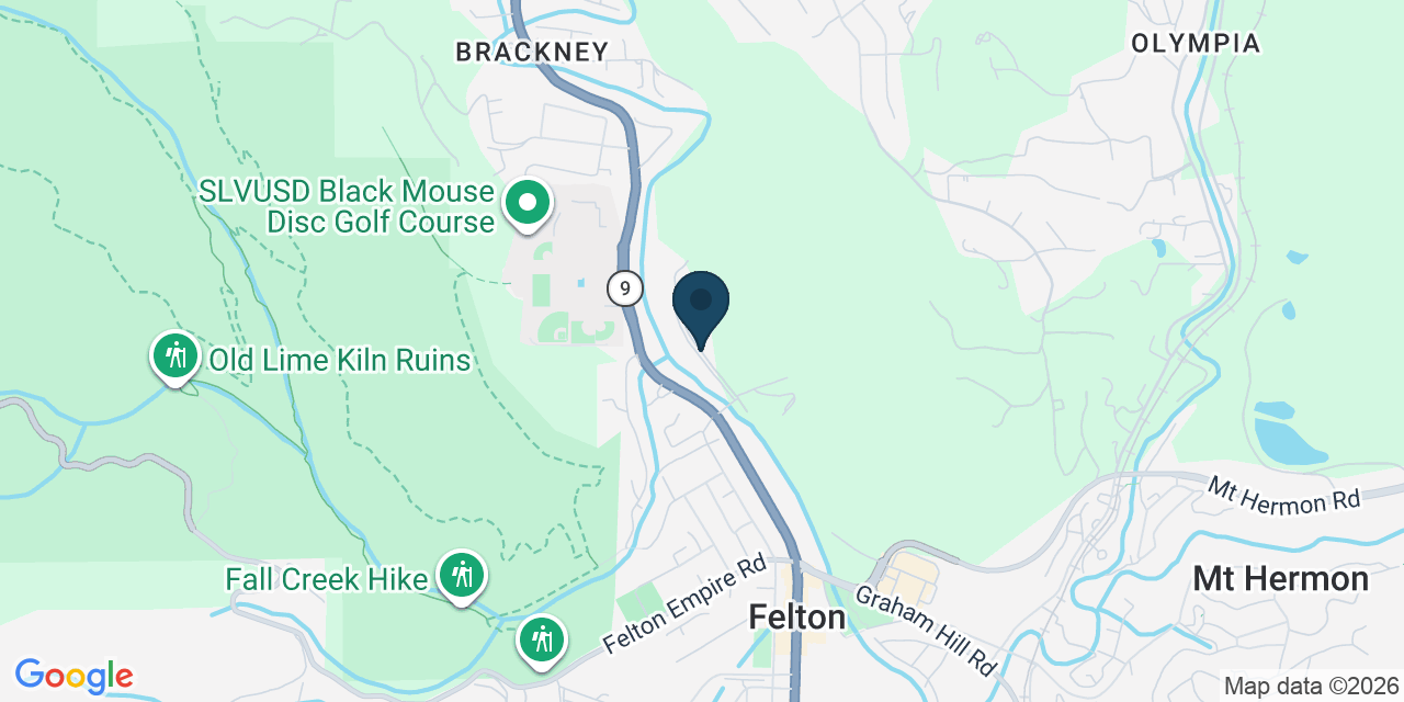Map showing Ben Lomond, Santa Cruz County, CA