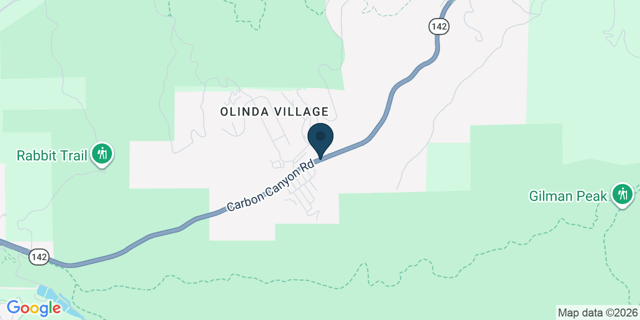 Map showing Brea, Orange County, CA