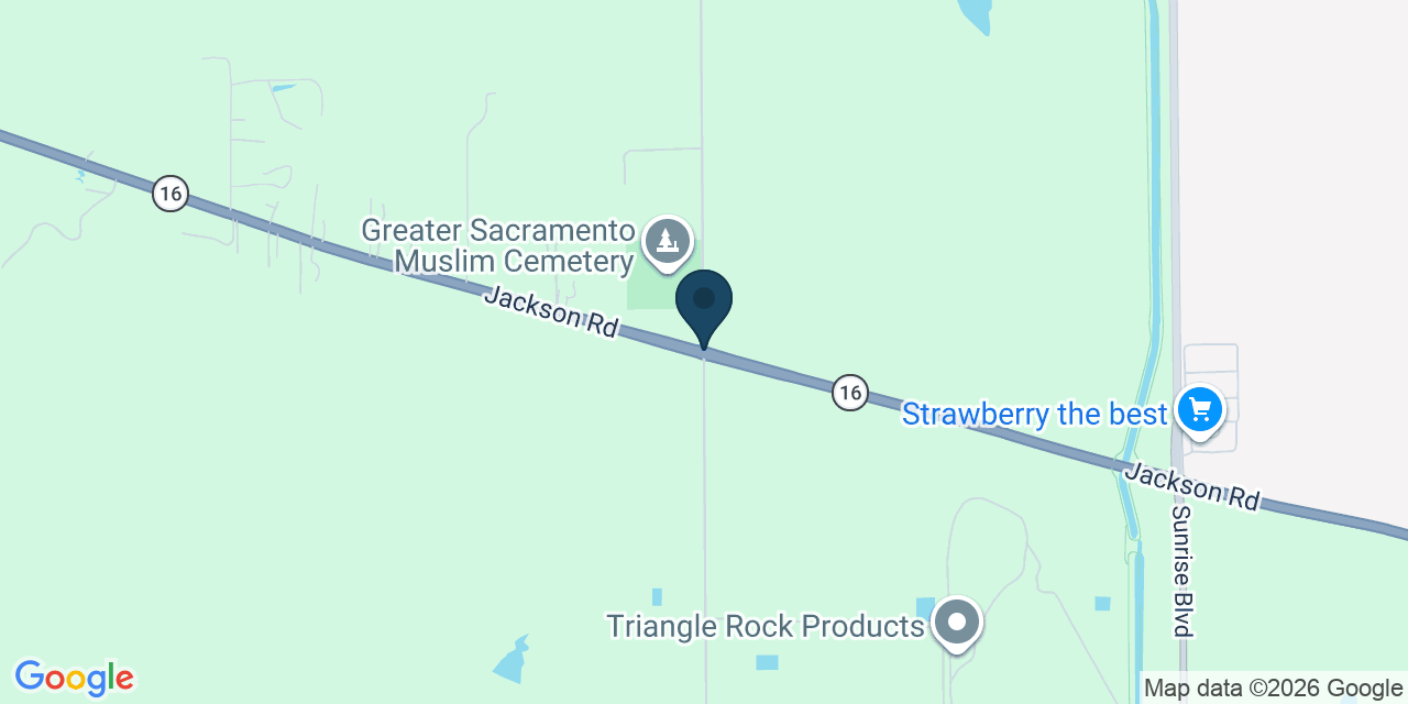 Map showing Sacramento County, CA