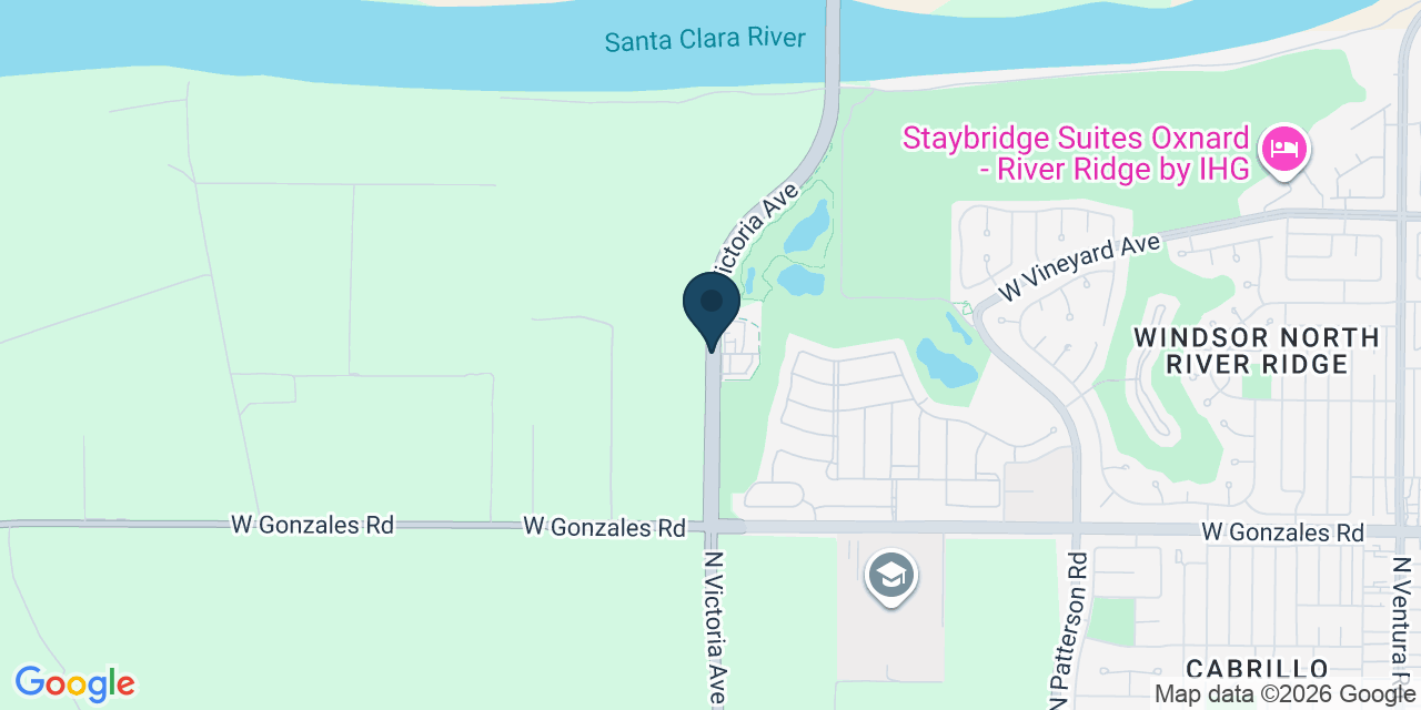 Map showing Ventura County, CA